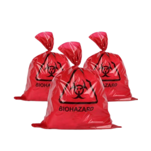 Biohazard Red Trash Bag